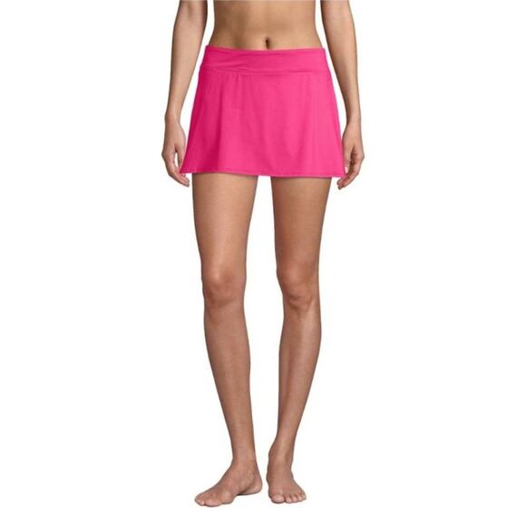 Lands End Swim Skirt Bottoms Women's Size 18W Chlorine Resistant Fuchsia Excelle - Picture 1 of 5